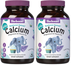 BlueBonnet Super Earth Animalz Calcium Magnesium Vitamin D3 chews in vanilla frosting flavor