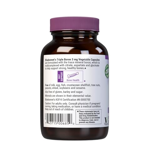 Ingredients panel showing Boron Citrate, Aspartate and Glycinate