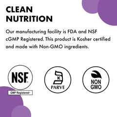 Nutrition facts showing 15 servings per bottle