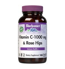 Bluebonnet Vitamin C 1000 mg Plus Rose Hips bottle front view