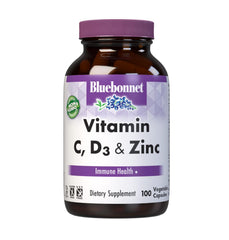 Bluebonnet Nutrition Vitamin C, D3 & Zinc bottle front