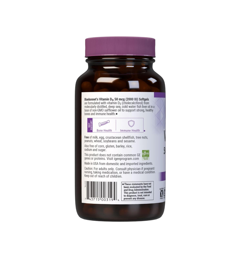 Softgel capsules of Vitamin D3 2000 IU