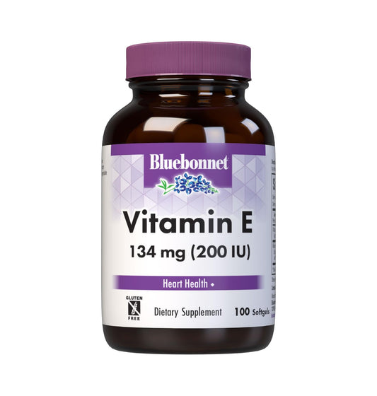 BlueBonnet Vitamin E 200 IU Mixed Softgels bottle on white background