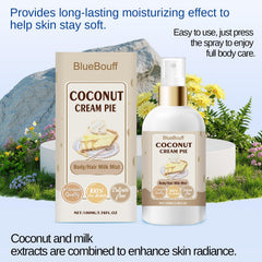 BlueBouff all-day coconut fragrance image conveying enduring scent and moisture.
