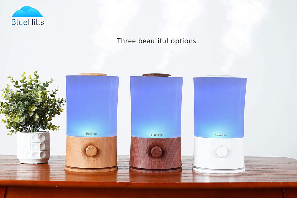 Diffuser placed in a cozy living room setup