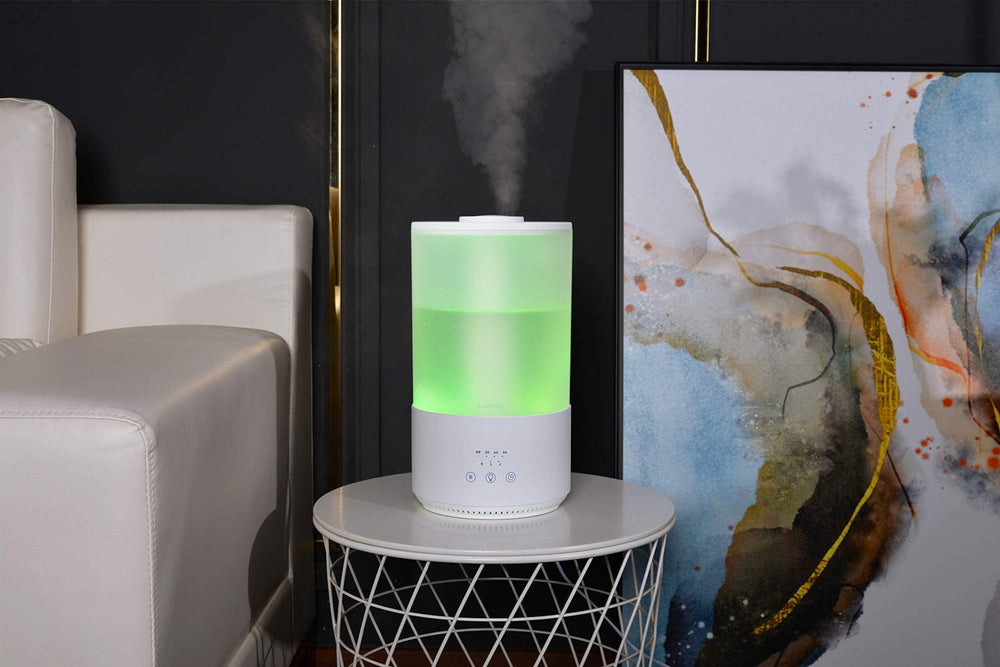 Ambient mood lighting from diffuser in room