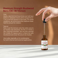 Dropping tincture from dropper into glass