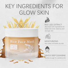 Bmrewax Rice Mask being applied for a gentle exfoliating ritual.