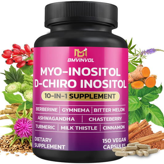 BMVINVOL Inositol supplement bottle with 150 capsules