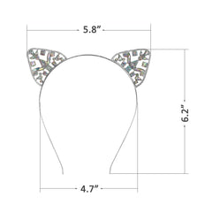 Bnikion crystal cat ears headband ideal for cosplay and festival costumes.