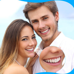 Teeth jewelry gems in two crystal styles