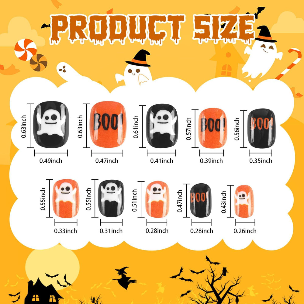 Boardfeb Halloween kids nails stickers showcasing vivid patterns for DIY art