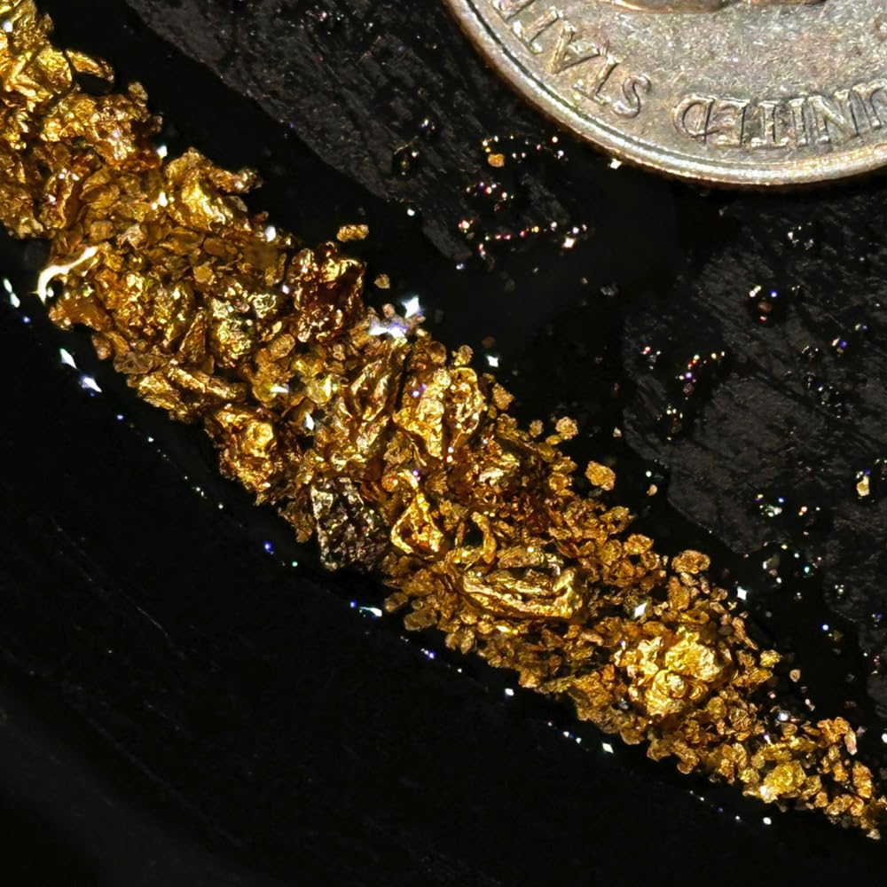 Gold paydirt bag with USA-made branding