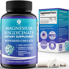 Magnesium Bisglycinate bottle with 120 capsules