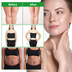 Natural plant ingredients scattered with oil bottle