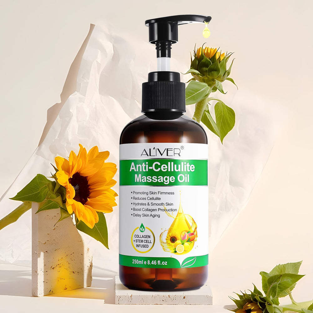8.46 fl oz bottle of Body Oil Naturals Anti-Cellulite Massage Oil
