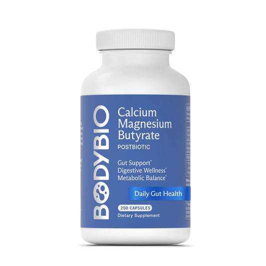 BodyBio Butyrate bottle labeled for GI Wellness