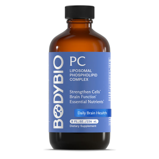 BodyBio PC product image illustrating brain health benefits
