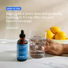 BodyBio ReMineralize glass with water highlighting trace minerals