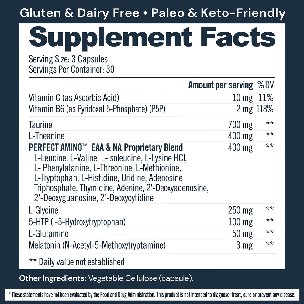 BodyHealth Sleep capsules close-up, featuring 3 mg Melatonin for deeper rest.