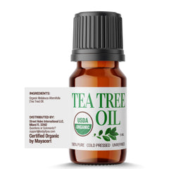 Steam-distilled South African tea tree leaves