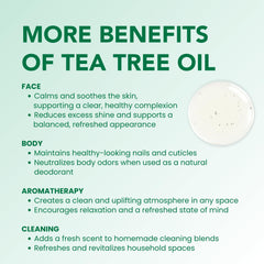 Tea tree oil with carrier oil for nails and cuticles