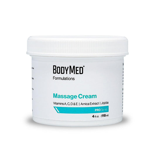 BodyMed Formulations Massage Cream 4 oz bottle, fragrance-free