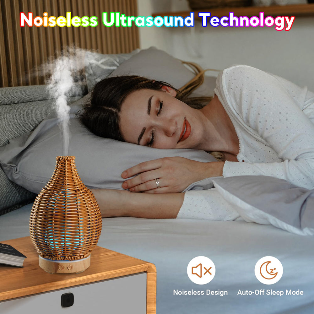 Diffuser showing auto-off sleep mode indicator