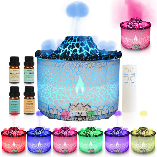 White translucent BOHOFAM essential oil diffuser