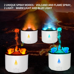 BOHOFAM diffuser in Volcano mode releasing mist