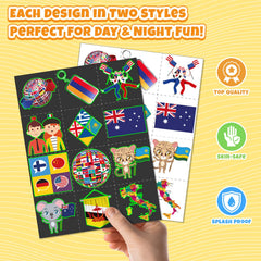 BOIKOKY pre-cut flag tattoos simplify quick distribution