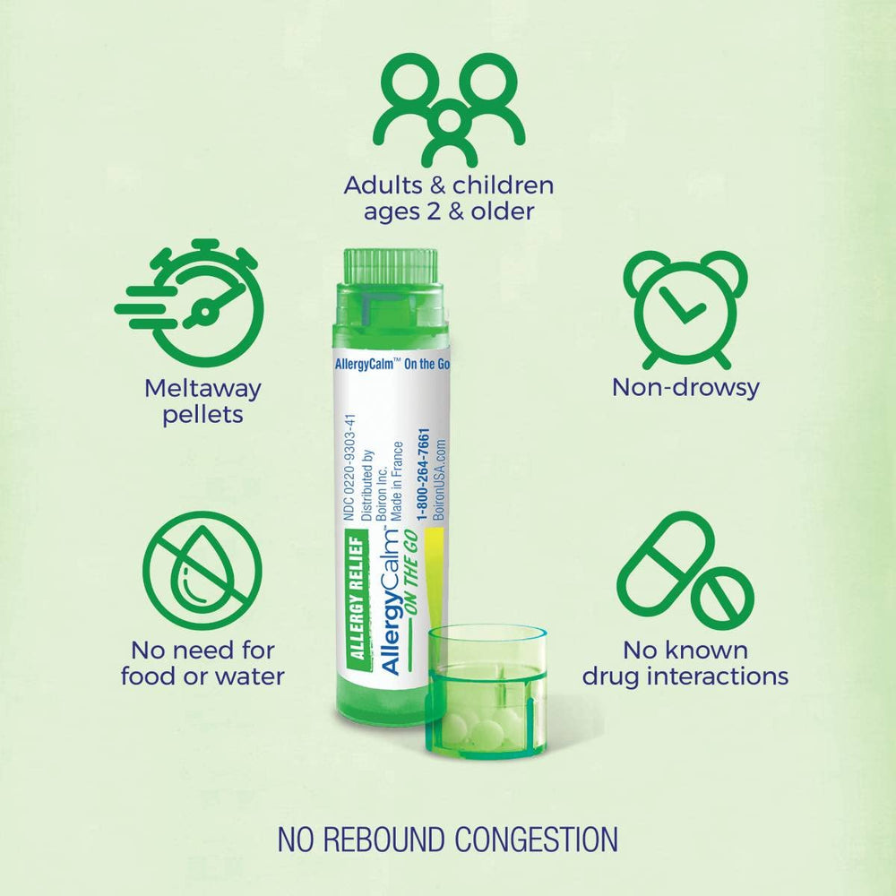 Boiron Allium Cepa 30X pellets close-up for runny nose use