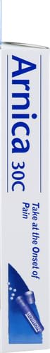 Warnings and safety information for Arnica 30C