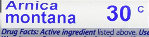 Front and back packaging of Boiron Arnica Montana 30C 80-count