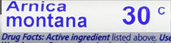 Front and back packaging of Boiron Arnica Montana 30C 80-count