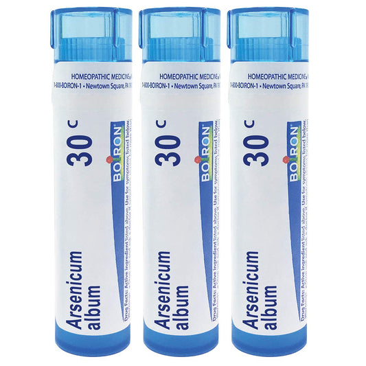 Boiron Arsenicum Album 30C homeopathic medicine for food poisoning packaging