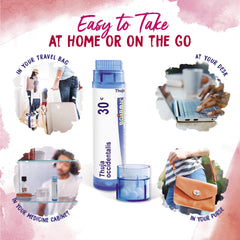 Boiron brand packaging signaling GMP and HPUS purity for quality assurance.