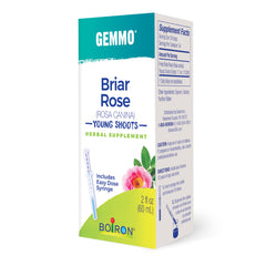 Front packaging label of Briar Rose gemmo supplement