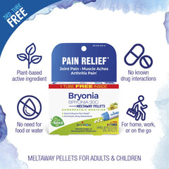 Melt away Bryonia 30C pellets dissolving under tongue