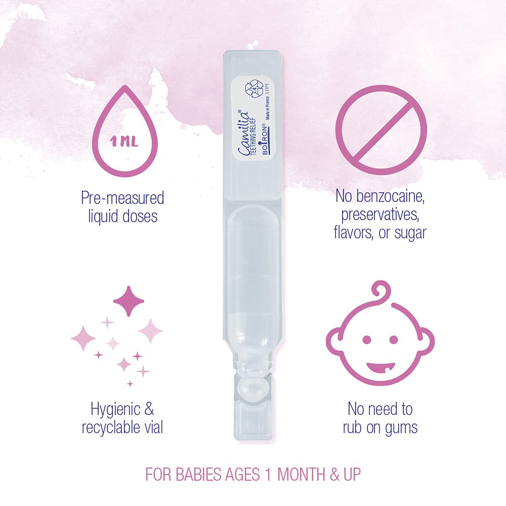 Pre-measured Camilia liquid dose vial