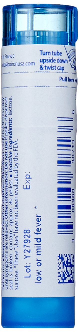 Boiron fever relief homeopathic pills in packaging