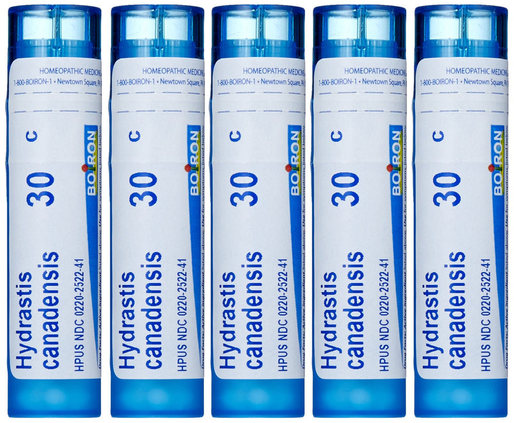 Boiron Hydratis Canadensis 30C 5-pack of 80 pellet tubes – hero image