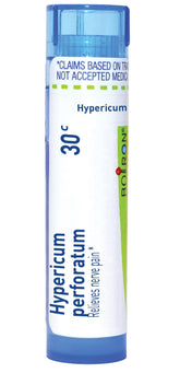Boiron Hypericum Perforatum 30C dispensing tube with 80 pellets