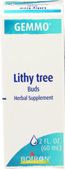 Boiron Lithy Tree Herbal Supplement bottle front view