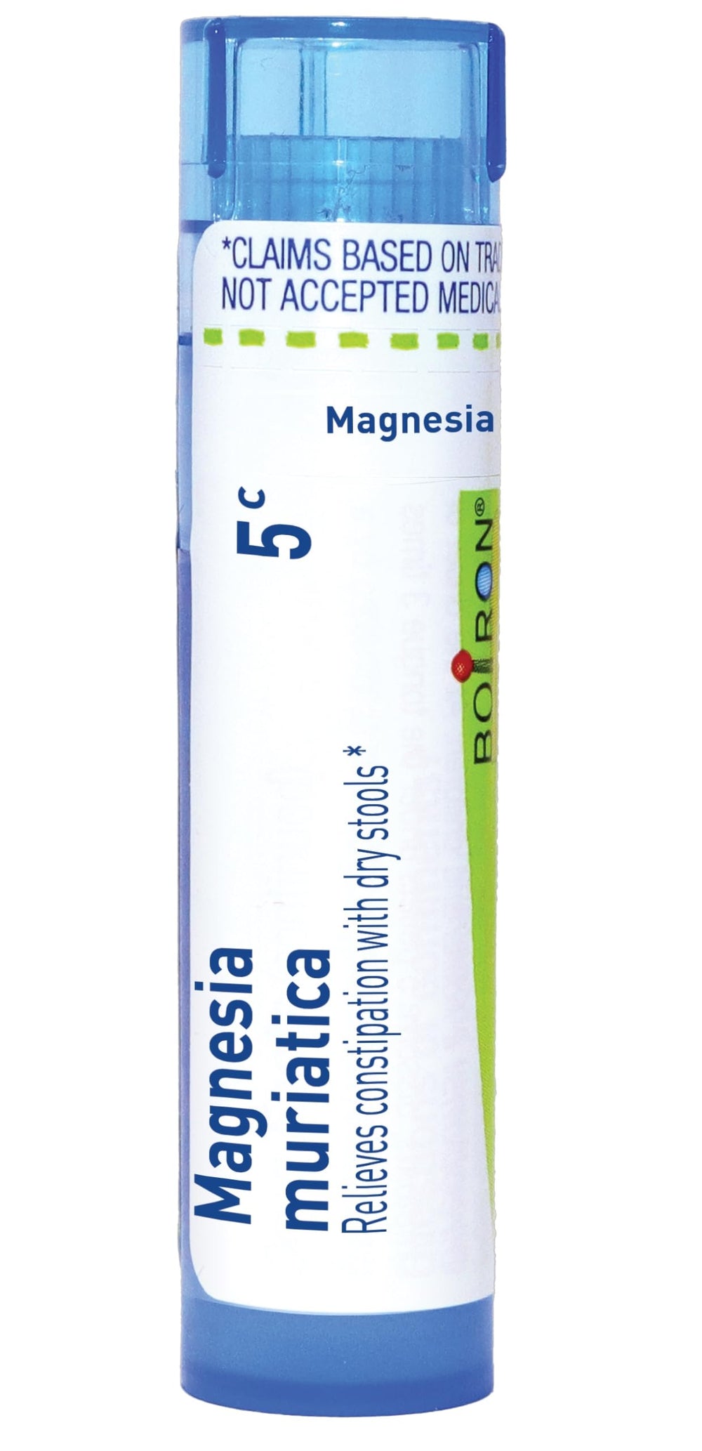 Boiron Magnesia Muriatica 5C dispensing tube with 80 pellets
