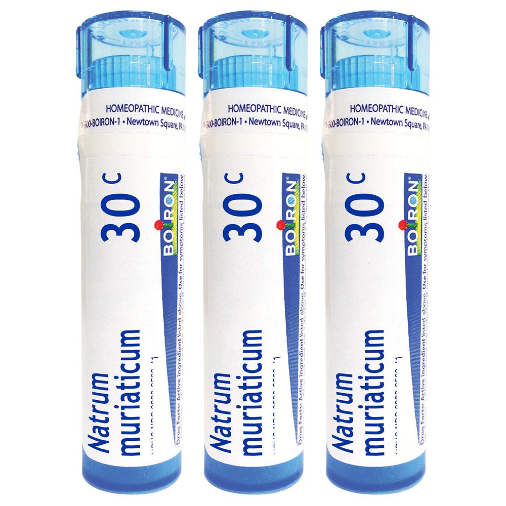 Boiron Natrum Muriaticum 30C runny nose pack of 3 tubes with 240 pellets