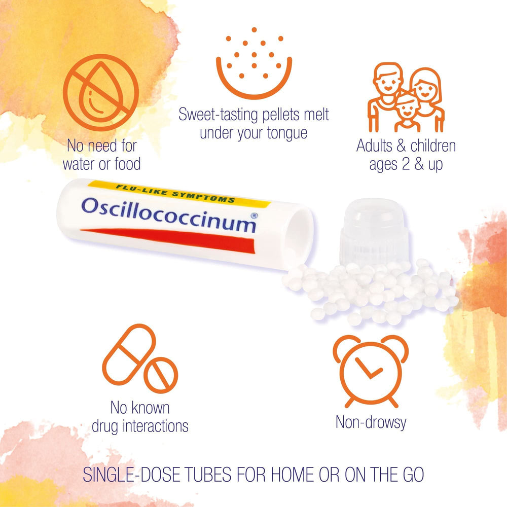 Close-up of Oscilloccinum 12-Dose label