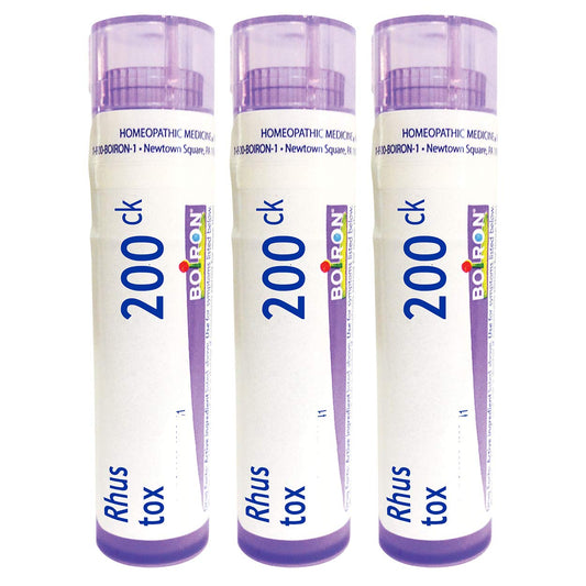 Boiron Rhus Toxicodendron 200CK bottle label