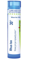 Tube of Boiron Rhus Toxicodendron 30C joint pain relief