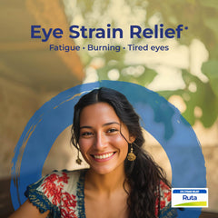 Close-up of Ruta Graveolens 6C pellets for eye comfort on the go